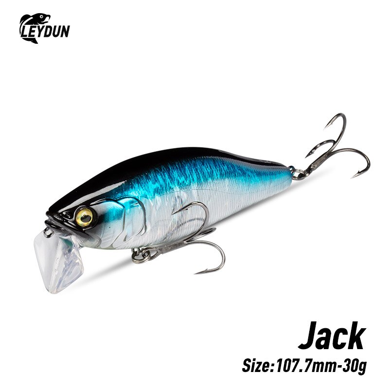 Fishing Lure Swimbait - I-JACK Minnowเหยื่อตกปลา107.7Mm 30Gลอยว่ายน้ําคุณภาพสูงHardเหยื่อเสียงระบบWobblersสําหรับBass Pike