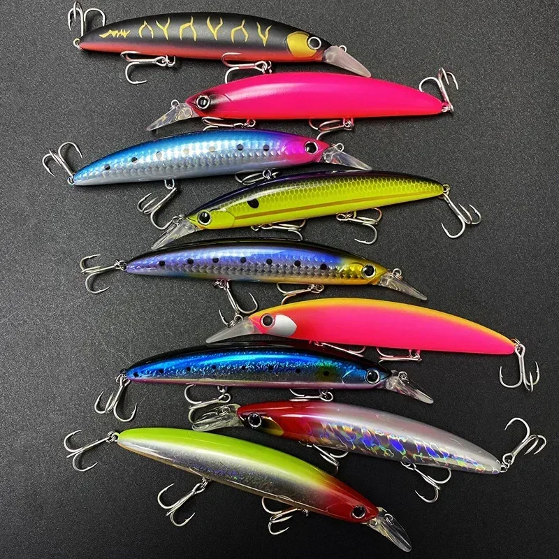 Fishing Lure Spoon - ลอยเหยื่อตกปลา Minnow 110MM 20g Sea Ocean
