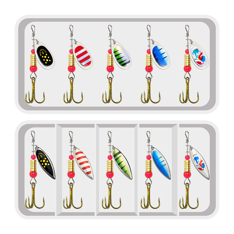 ตกปลา Lure Spinner หมุนช้อน 10 - Fishing Lure Spoon บทวิจารณ์และราคา