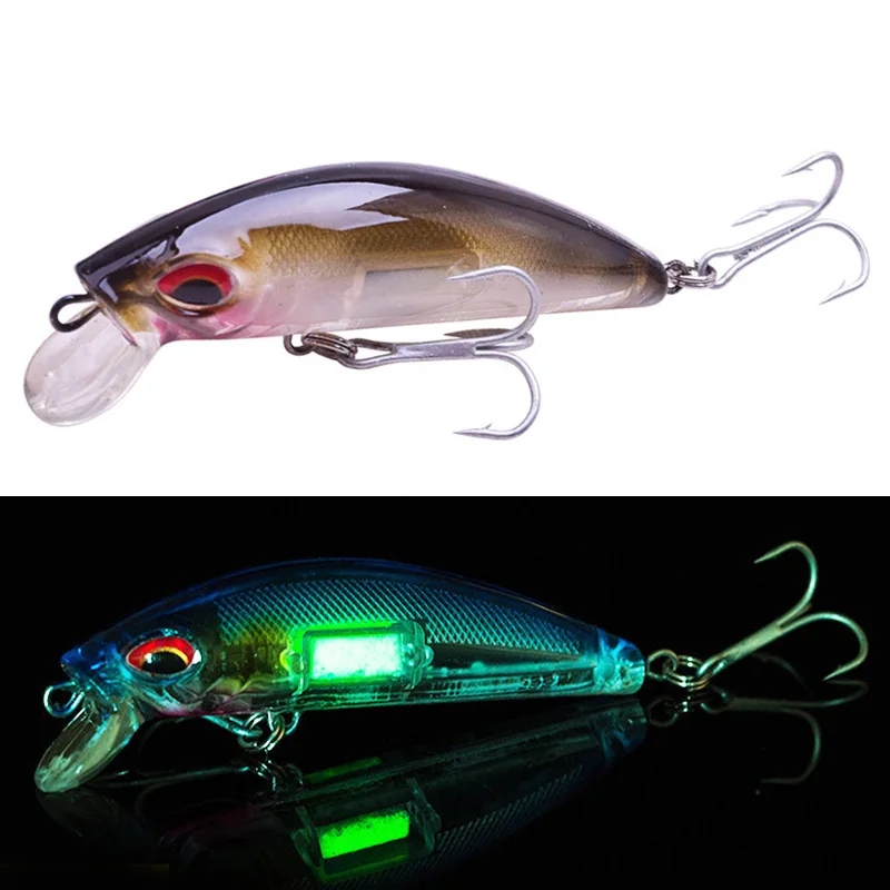 3D Eyes Luminous Minnow เหยื่อ - Fishing Lure Crankbait บทวิจารณ์และราคา