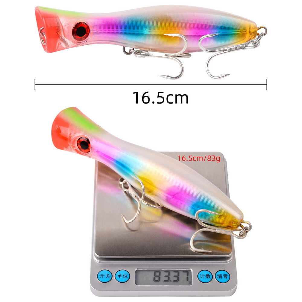 1 PC 43g/83g Big Popper ลอย Wo - Fishing Lure Popper บทวิจารณ์และราคา