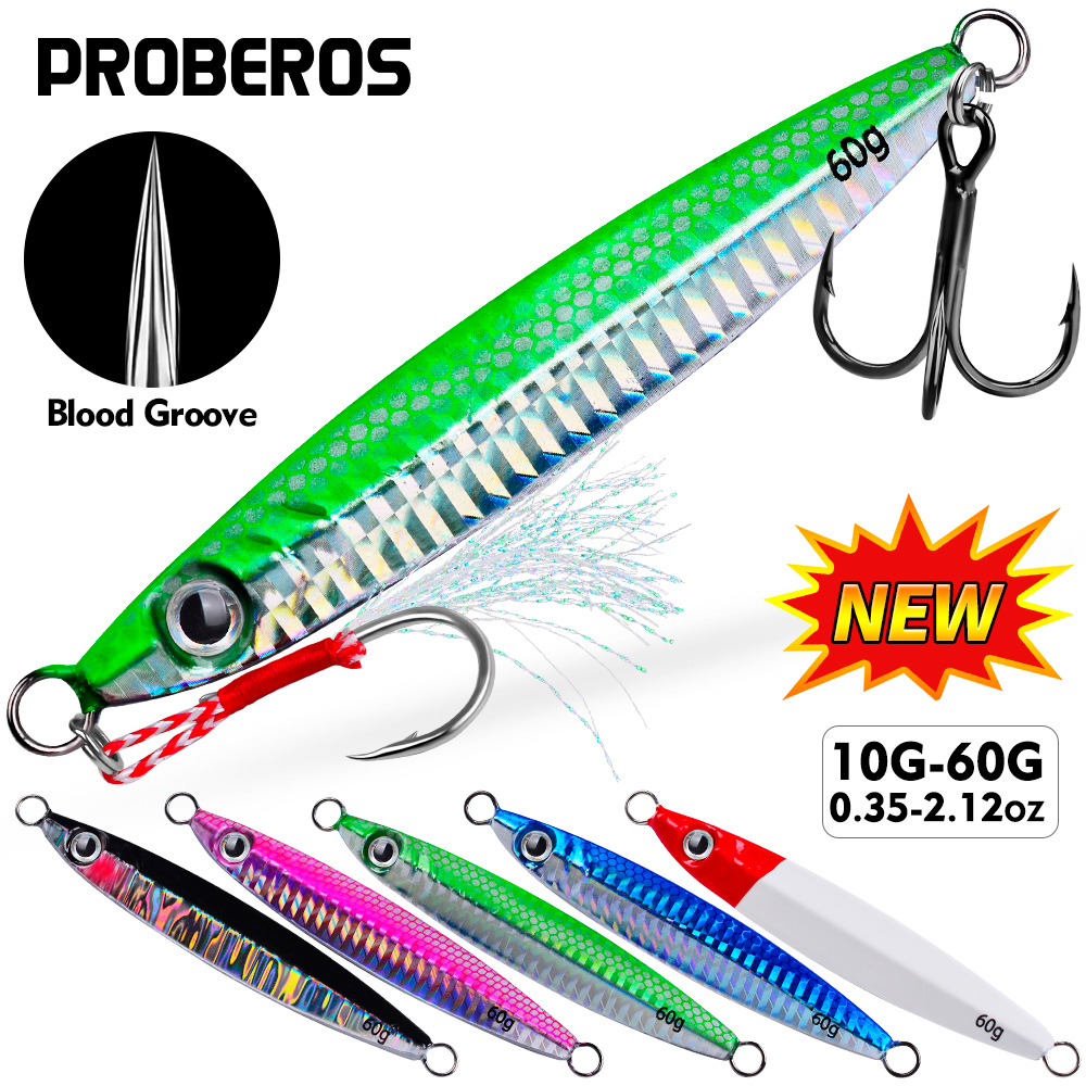เหยื่อจิ๊กโลหะ Proberos 1 ชิ้น - Fishing Lure Spoon บทวิจารณ์และราคา
