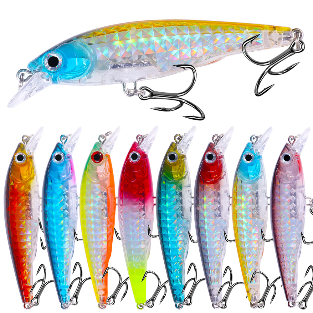 1 PC Minnow ชุดเหยื่อตกปลา 9 ซ - Fishing Lure Jerkbait บทวิจารณ์และราคา