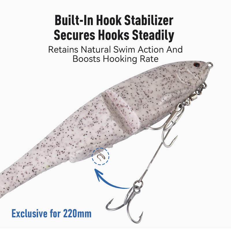 เหยื่อปลอมแบบนุ่มชนิดจม 1 ชิ้น - Fishing Lure Swimbait บทวิจารณ์และราคา