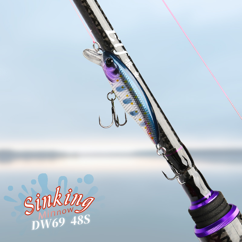 TSURINOYA ตกปลา Lure DW69 Sink - Fishing Lure Jerkbait บทวิจารณ์และราคา