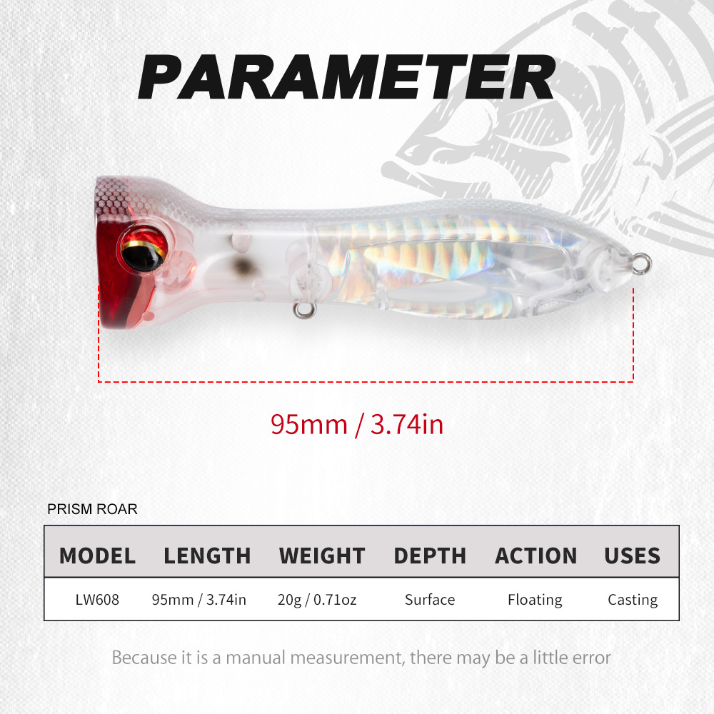 เหยื่อตกปลาฮันทเฮาส์ ท็อปวอเตอ - Fishing Lure Popper บทวิจารณ์และราคา