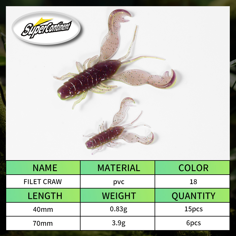 2023 Supercontinent Filet Craw - Fishing Lure Spinnerbait บทวิจารณ์และราคา