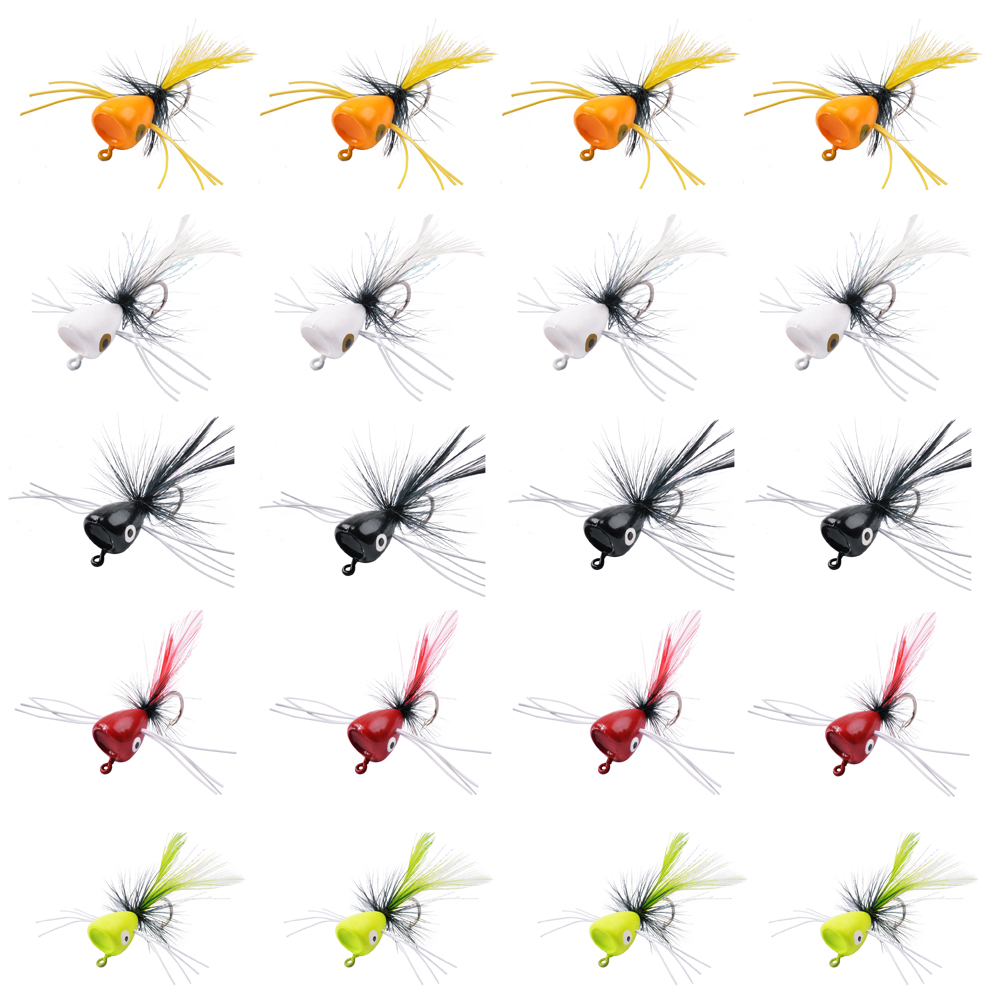 เหยื่อฟลายฟิชชิ่งโฟม5ชิ้นเหยื่ - Fishing Lure Popper บทวิจารณ์และราคา